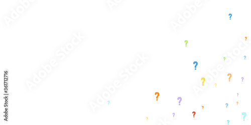 Question marks Quiz doubt survey faq public poll.