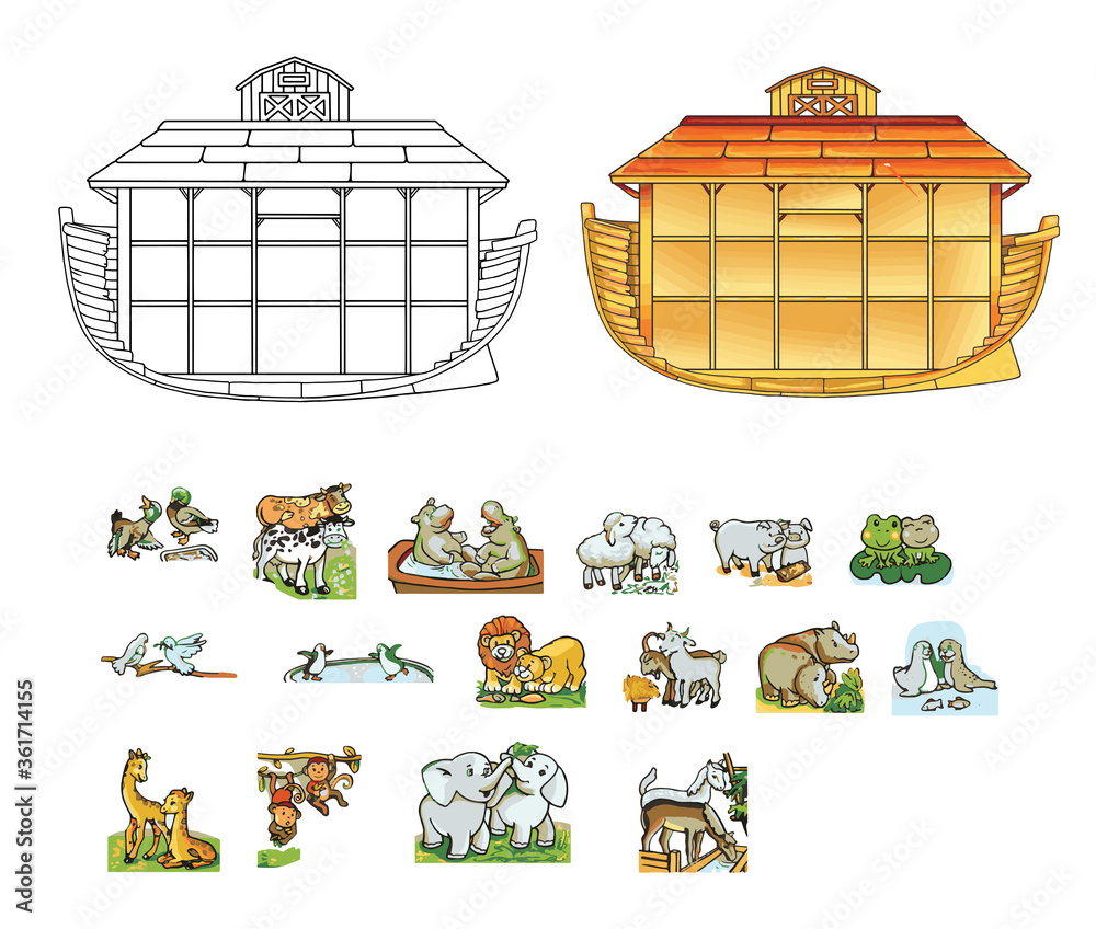 Ноев ковчег картинка для детей