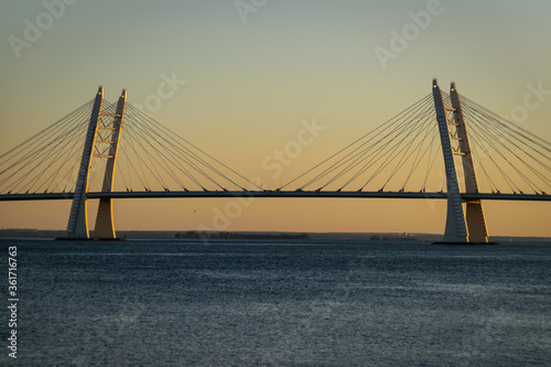 The cable-stayed bridge across the Petrovsky fairway of the western high-speed diameter