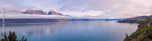 Scenic Wakatipu lake panoramic view, New Zealand © NMint