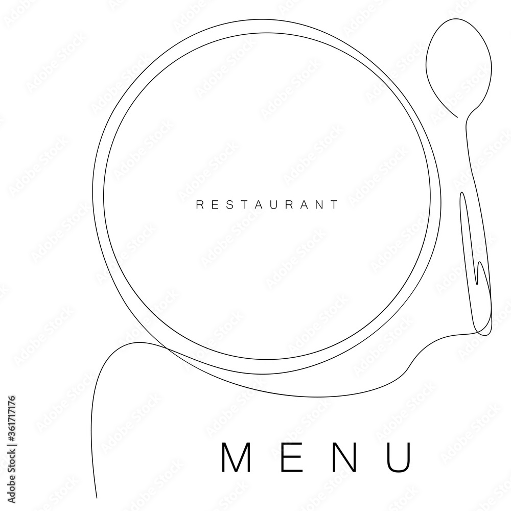 Menu restaurant background. Vector illustration	