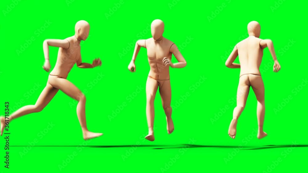 Dummy, mannequin animation. Phisical, motion blur. Realistic 4k animation. Green screen Dummy, mannequin animation. Phisical, motion blur. Realistic 4k animation. Green screen