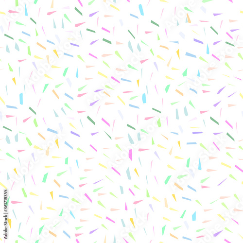 Terrazzo Seamless pattern abstract texture  traditional geometric flooring material  chips of marble granite. pastel colors on white background Can be used for Gift wrap  fabrics  wallpapers. Vector