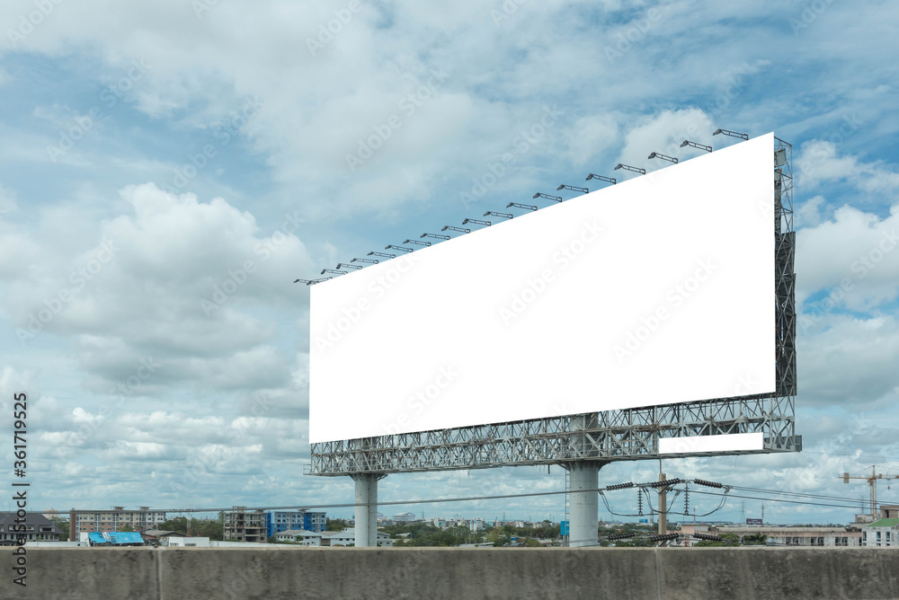 Blank billboard for new advertisement. Blank billboard for new advertisement.