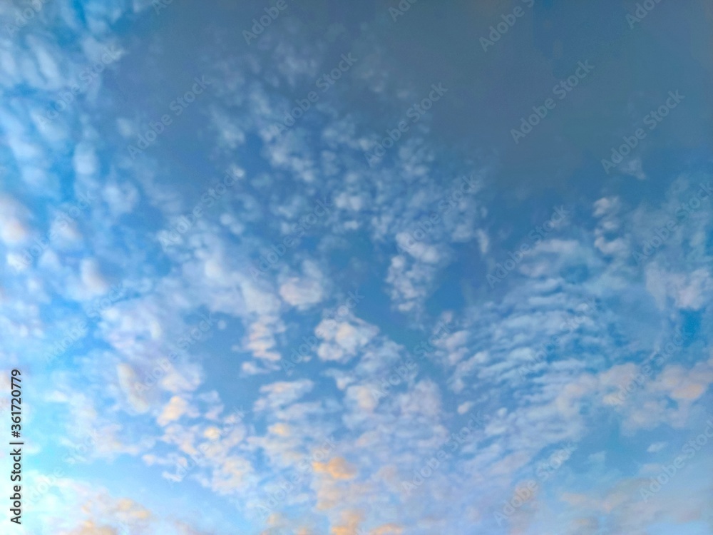 White clouds, indigo blue, colorful, natural background. White clouds, indigo blue, colorful, natural background.