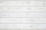 Weathered white wooden background texture. Top view surface of the table.