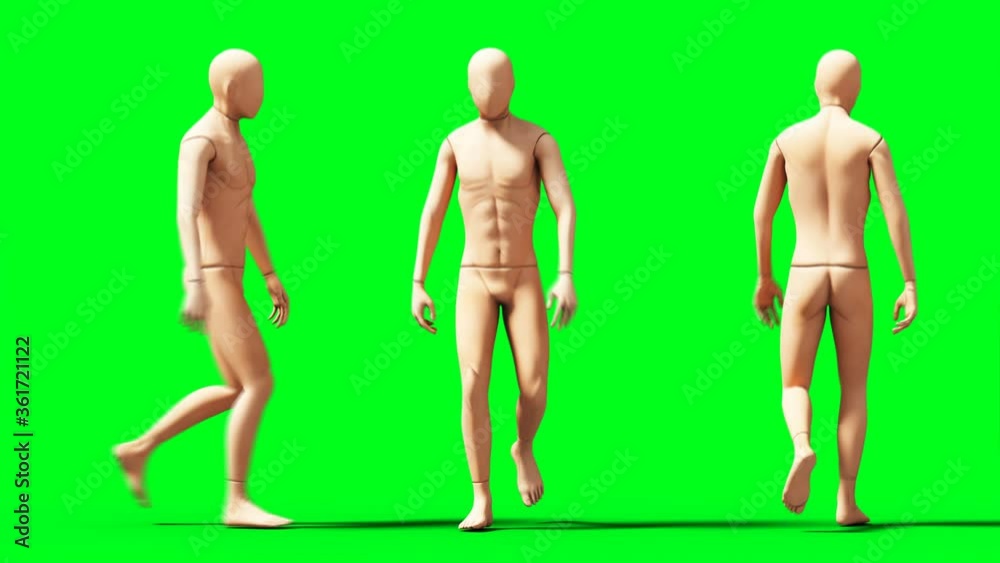 Dummy, mannequin animation. Phisical, motion blur. Realistic 4k animation. Green screen Dummy, mannequin animation. Phisical, motion blur. Realistic 4k animation. Green screen