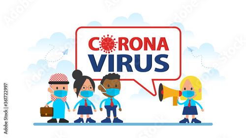 News of Coronavirus. Briefing on the danger of virus infection. 