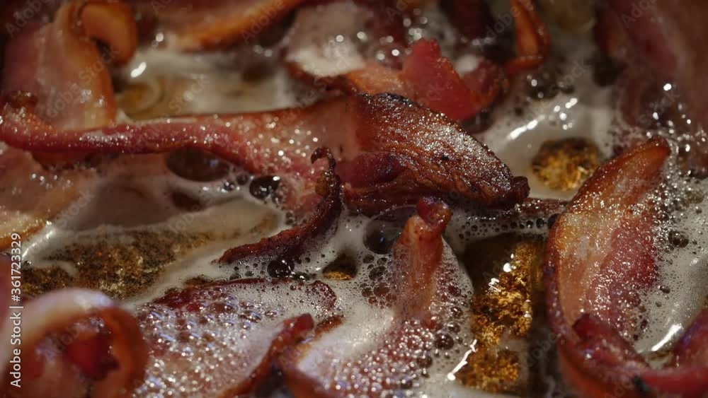 Frying bacon Frying bacon