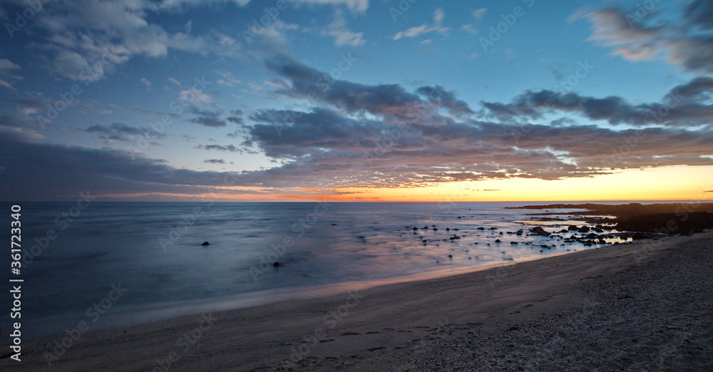 sunset over the sea sunset over the sea
