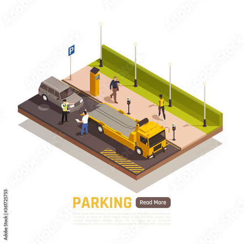 Parking Isometric Element 