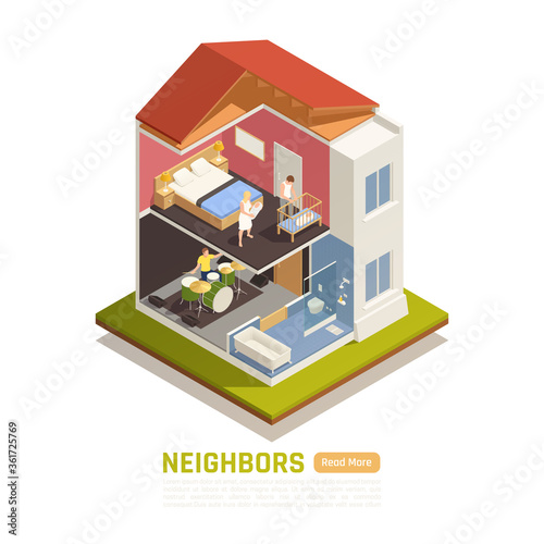 Neighbors Problems Isometric View