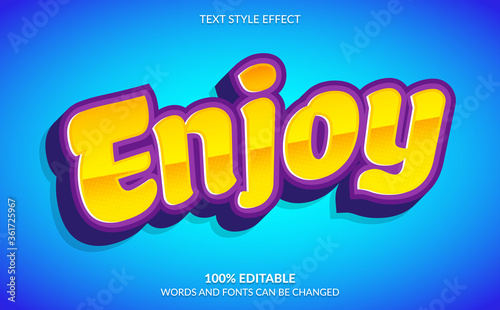 Editable Text Effect, Cartoon Text Style