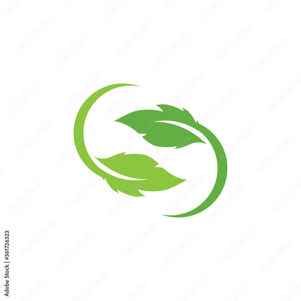 Leaf ecology Logo Template vector Leaf ecology Logo Template vector