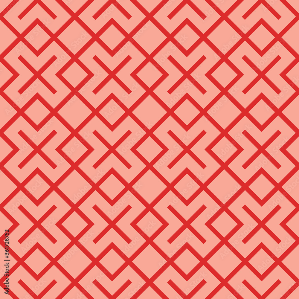 Fototapeta premium Japanese Diagonal Square Vector Seamless Pattern
