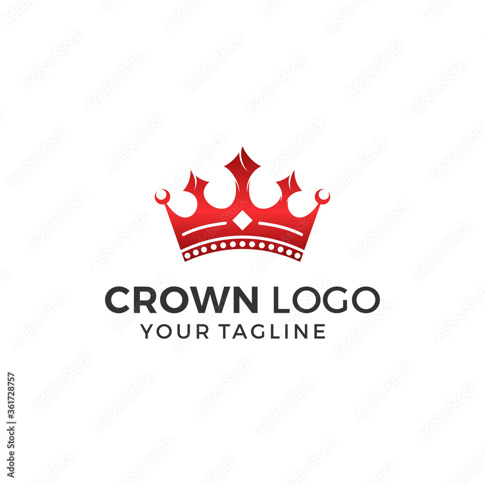 Crown Logo Design Vector Template