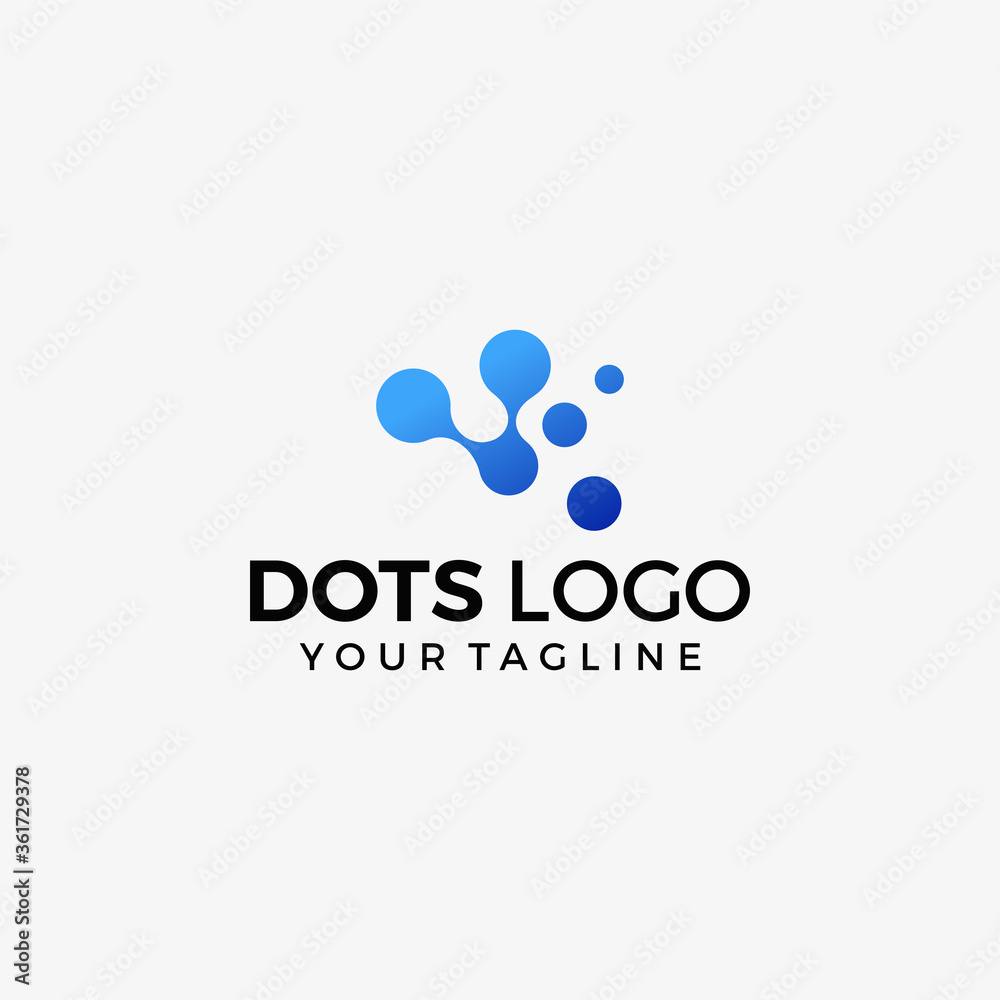 creative dot technology logo vector creative dot technology logo vector