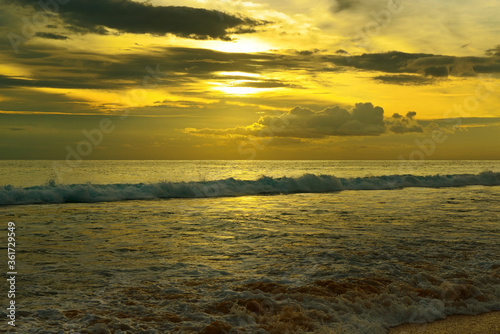 beautiful sunrise over the ocean