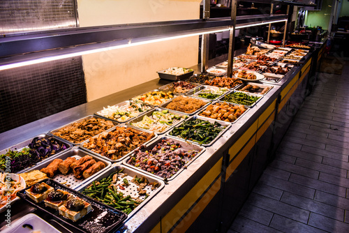Asian food in the market.