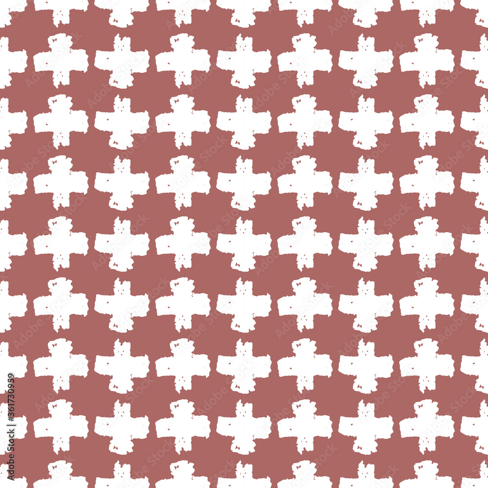 Seamless pattern brown white cross lines chalk grid design, abstract simple scandinavian style background grunge texture. trend of the season. Can be used for Gift wrap fabrics, wallpapers. Vector Seamless pattern brown white cross lines chalk grid design, abstract simple scandinavian style background grunge texture. trend of the season. Can be used for Gift wrap fabrics, wallpapers. Vector