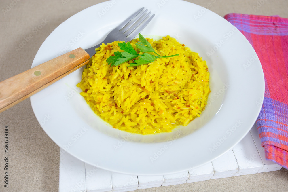 plat de riz au curry plat de riz au curry