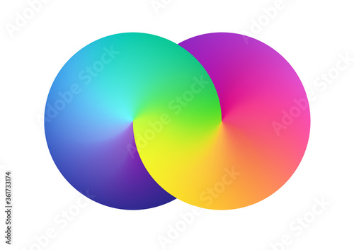 Abstract spectrum mesh simbol background. Blurred rainbow colorful backdrop form of a infinity. Vector illustration for your logo, graphic design, template, banner, poster or website