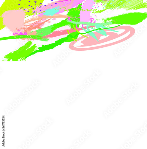Abstract colourful paint brush and strokes, scribble lines pattern background. creative nice hand drawn and splash colours for your design. Nice tone colours fantasy stripes and grunge