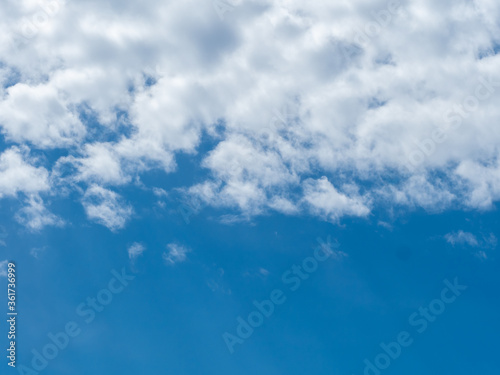 Fototapeta Naklejka Na Ścianę i Meble -  White clouds in the blue sky in fine weather
