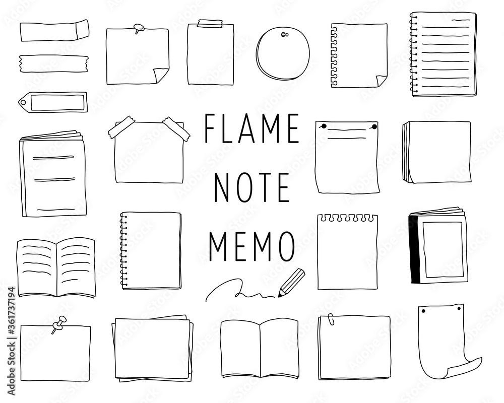 手書きのノートやメモのフレームのセット 枠 飾り おしゃれ Stock Vector Adobe Stock 手書きのノートやメモのフレームのセット 枠 飾り おしゃれ Stock Vector Adobe Stock