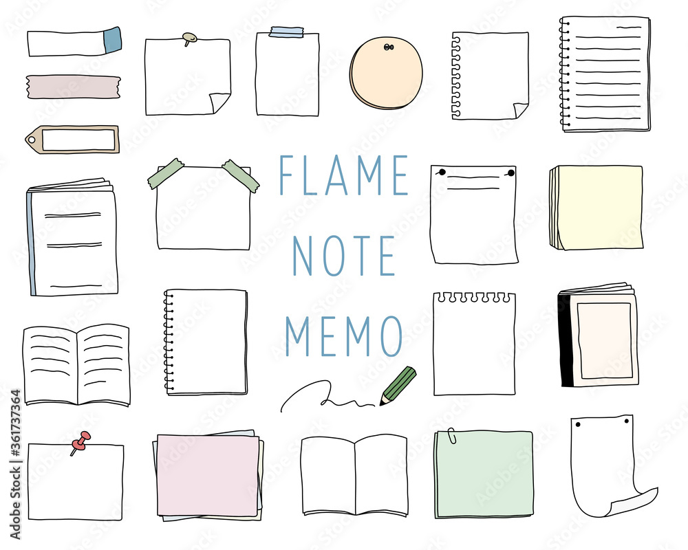手書きのノートやメモのフレームのセット 枠 飾り おしゃれ Illustration Stock Adobe Stock 手書きのノートやメモのフレームのセット 枠 飾り おしゃれ Illustration Stock Adobe Stock