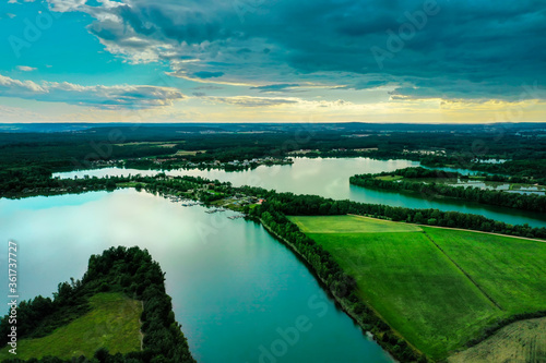 view over a lake area in the bavarian forestview  © Himmelreich Photo