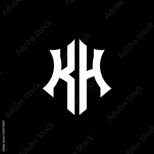 KH monogram logo with a sharp shield style