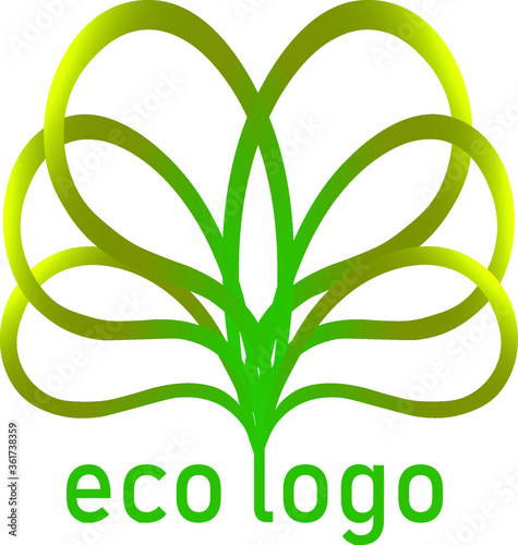 eco green logo icon sign logotype