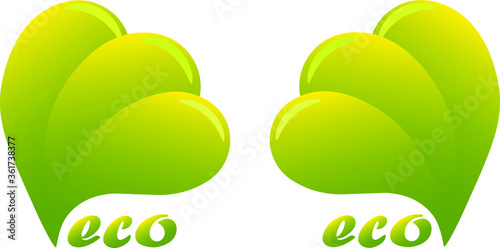 eco green logo icon sign logotype