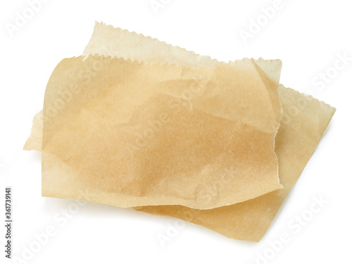 two sheets of baking paper