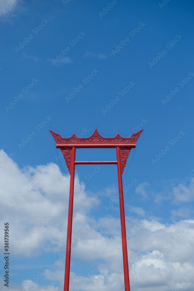 The Giant Swing is a religious structure in Sao Chingcha Subdistrict, Phra Nakhon District, Bangkok, Thailand The Giant Swing is a religious structure in Sao Chingcha Subdistrict, Phra Nakhon District, Bangkok, Thailand