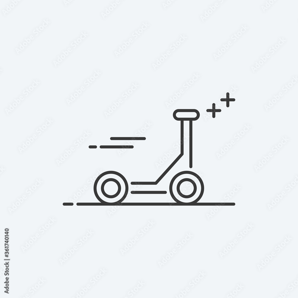 Electric scooter icon. Vector Illustration Electric scooter icon. Vector Illustration