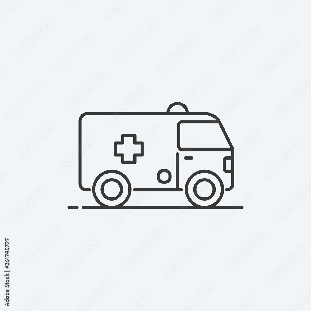 Ambulance icon. Emergency symbol modern, simple, vector, icon for website design, mobile app, ui. Vector Illustration Ambulance icon. Emergency symbol modern, simple, vector, icon for website design, mobile app, ui. Vector Illustration