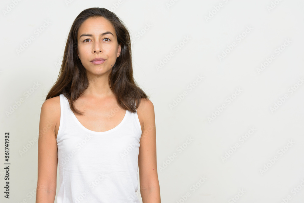 Portrait of beautiful multi ethnic woman looking at camera Portrait of beautiful multi ethnic woman looking at camera