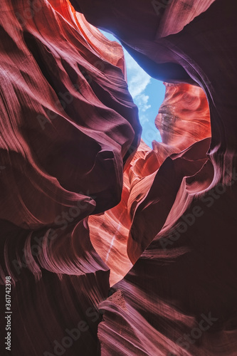 Interior de Antelope Canyon en Estados Unidos