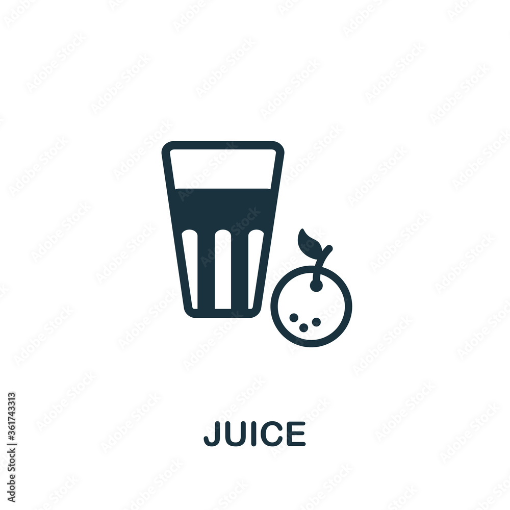 Juice icon. Simple element from drinks collection. Creative Juice icon for web design, templates, infographics and more Juice icon. Simple element from drinks collection. Creative Juice icon for web design, templates, infographics and more