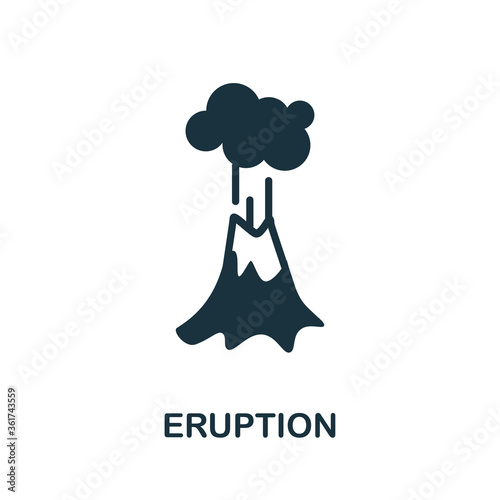 Eruption icon. Monochrome simple Eruption icon for templates, web design and infographics