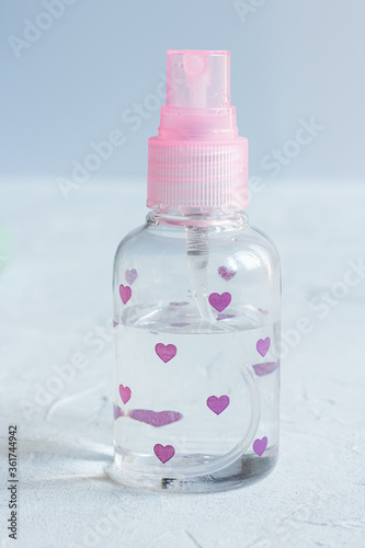 Facial. Cream, sponge, soap, spray