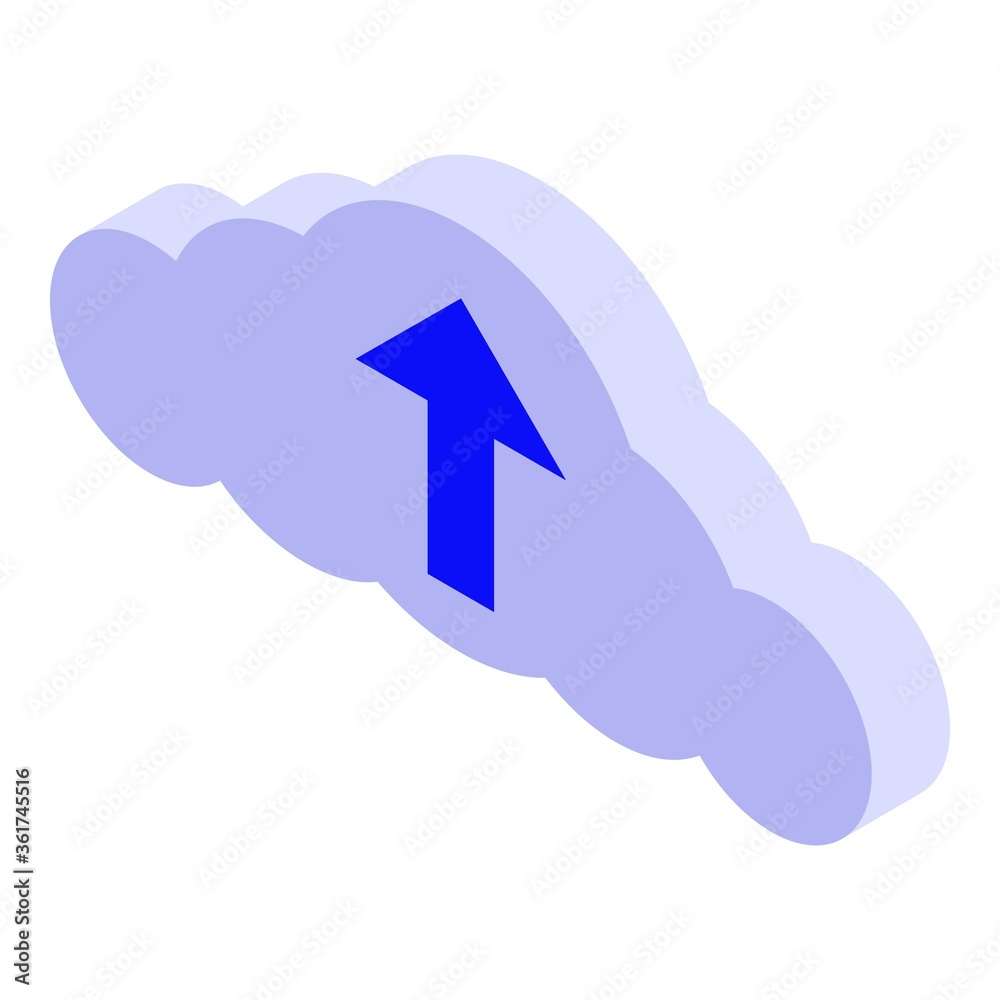 Upload data fraud icon. Isometric of upload data fraud vector icon for web design isolated on white background Upload data fraud icon. Isometric of upload data fraud vector icon for web design isolated on white background