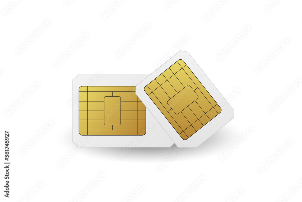 Standard SIM cards set. Standard SIM cards set.
