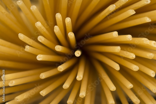 Spaghetti Top View. Abstract background