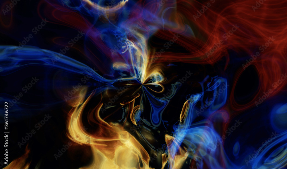 abstract colorful smoke for background