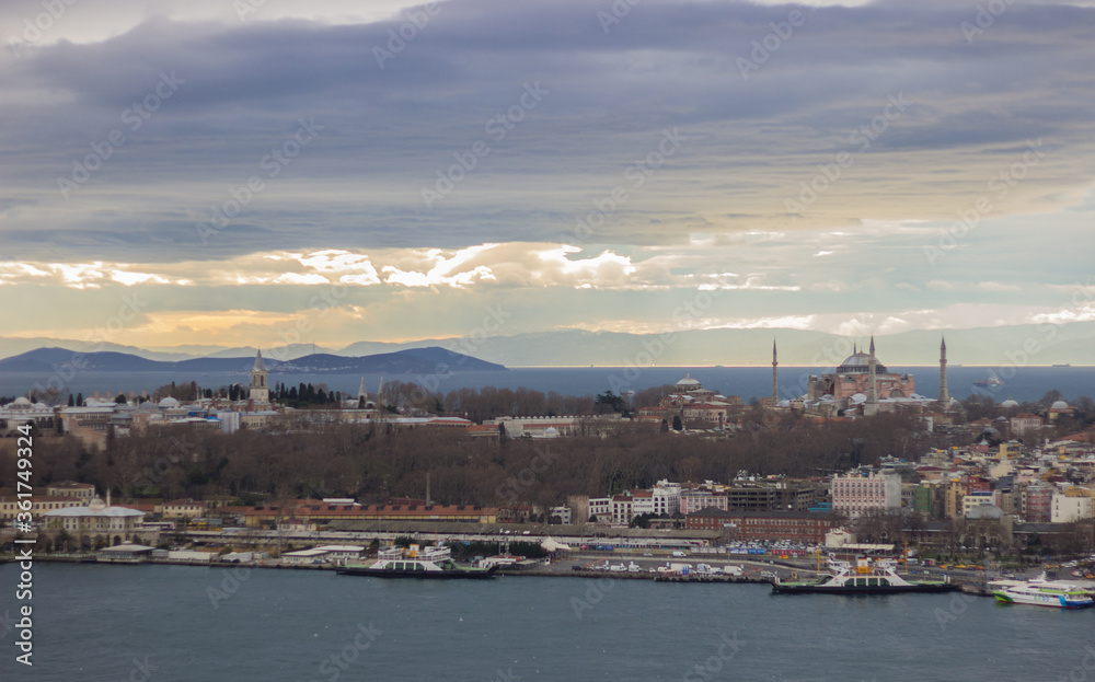 view of Istanbul from the Galata tower