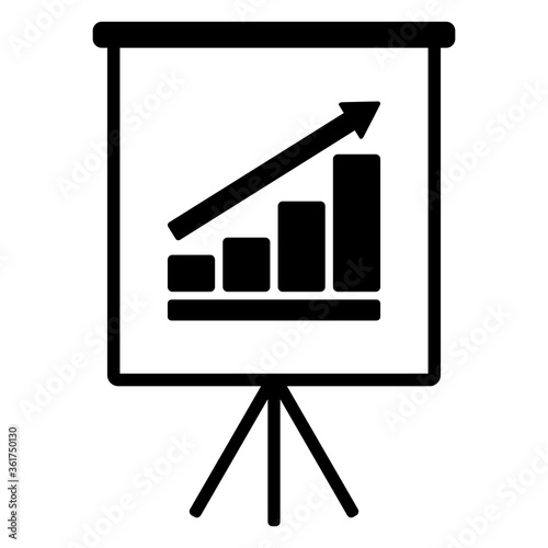 Diagramm und Flipchart