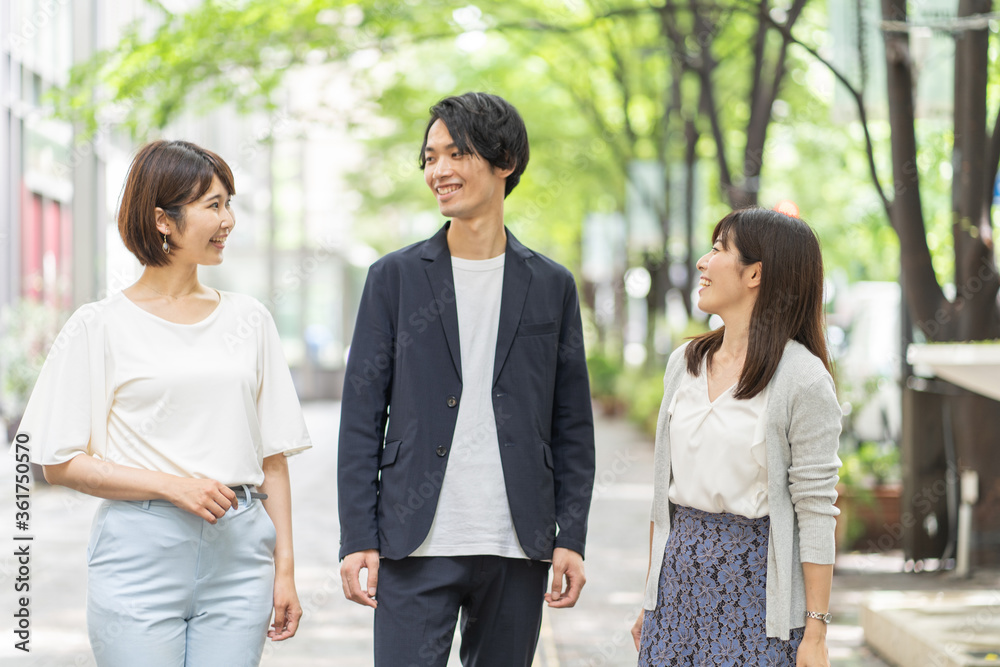 アジア人 3人のポートレート アジア人 3人のポートレート